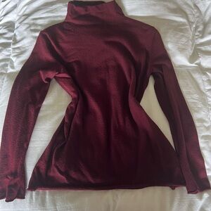 Burgundy Premise Turtleneck Sweater